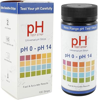 SDYGDB pH Test Strips 0-14 Soil Acidity Detector for Plants 100pcs
