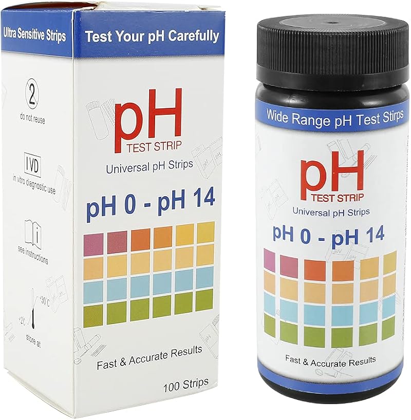 SDYGDB pH Test Strips 0-14 Soil Acidity Detector for Plants 100pcs