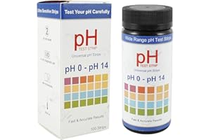 0-14 PH Test Strips, Fast and Accurate Soil Testing Paper, 100 Tests PH Strips for Testing Soil, Soil Acidity Detector Plant 