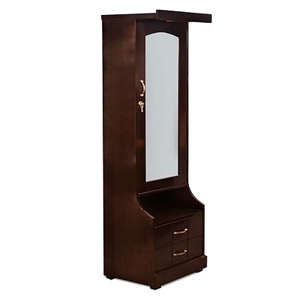 Madan Furniture Wood Single Dressing Table, Standard (Light Brown)