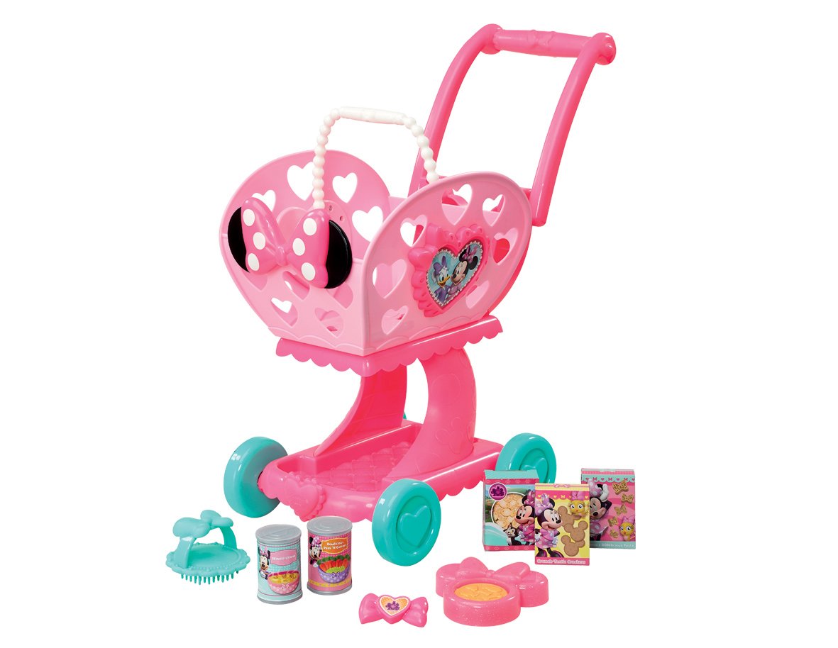 minnie mouse toy shopping cart