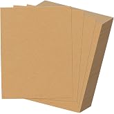 HORLIMER 100 Pack 8.5x11 Chipboard Sheets, Kraft Cardboard for Shipping | 22PT Chipboard Sheets for Scrapbooking, DIY Crafts, Frame Backing
