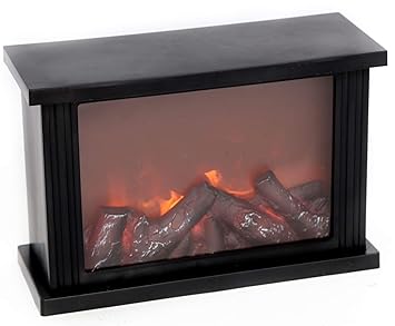 Carousel Home And Gifts Battery Operated Flameless Fireplace
