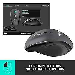 Logitech M705 Marathon Wireless Mouse, 2.4 GHz USB