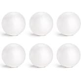 Lyellfe 6 Pack Craft Foam Balls, 5 Inch Round | Polystyrene Foam Ball for DIY Arts Projects, Ornaments, School Modeling, Draw