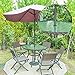 QIQIHOME Patio Parasol Umbrella Hole Ring Cap Plug Set,2-Inch. (Black)