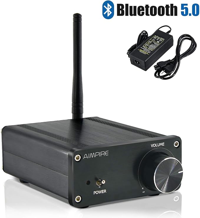 Mini Bluetooth Amplifier Stereo Desktop Receiver Amazon.co.uk Electronics