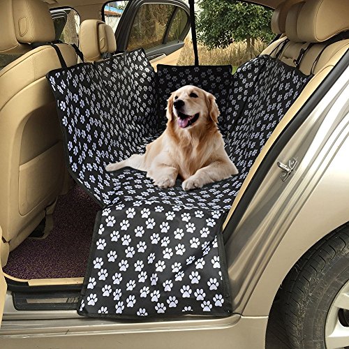 Dog Seat Cover for Cars, Car Seat Cover for Pets with Side Flaps Waterproof Scratch Proof Nonslip Backing Durable Backseat Protection Pad for Cars Trucks and SUVs