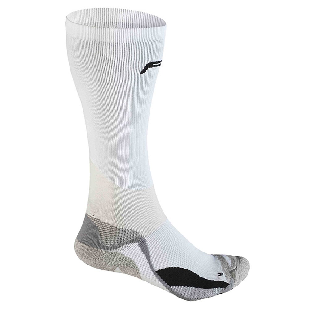 F-Lite Men's Running Compression Pro Socks - White/Dark Grey, Size 39-42 (6-8)