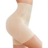 Everyday Shapewear Tummy Control Shorts - High Waisted Body Shaper Underwear Compression Butt Lifting Thigh Slimmer Panties Girdles, Nude