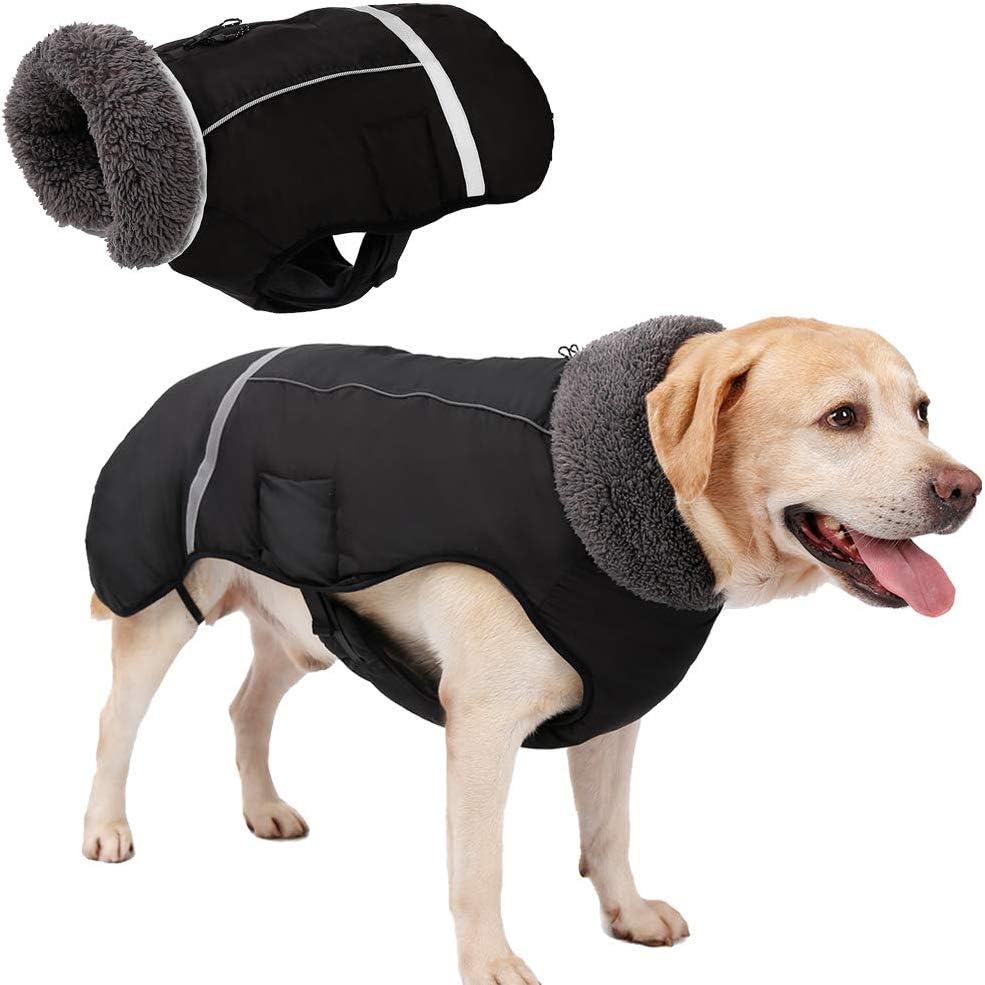 waterproof fleece lined dog coat