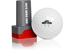 QUBI Golf Ball Stamp, Golf Ball Stamper, Reusable Self-Inking Golf Ball Stamp Marker to Identify Golf Balls, Golf Gift Golf Accessories for Men and Women Golfers