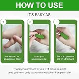 HALOULENI 4 Pcs Acupressure Clip Migraine Relief Clip Headache Stress Relief view 6