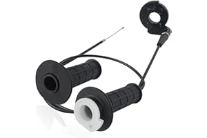 WEDFISH Throttle Cable Kit,7/8" 22mm Bike Throttle Assembly with Twist Throttle & 47" Throttle Cables,Universal Motorcycle Handlebar Grips Compatible with 79cc/79.5cc/80cc/97cc Pit Bike Dirtbike