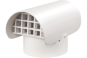 JIANBENKJ Radon Vent Cap for 3" Schedule 40, 3 inch PVC Vent Cap for Radon Fan Pipe/Flue Pipe/Roof Pipe, Radon Vent Cover Exhaust Vent Cap, Stop Rain Snow Leaves, Protect Radon Fan Motor&PVC Pipe