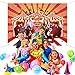 Circus Theme Party Banner Supplies Carnival Red Photography Background Circus Theme Birthday Party Photo Shoot Backdrop for Large Party Decoration