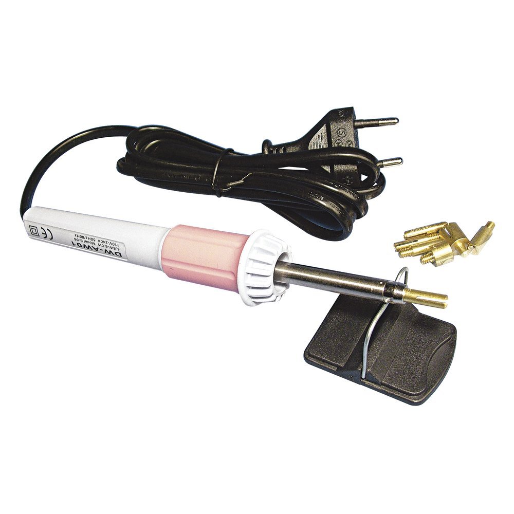 Rayher Hot-Fix Applicator Tool with Stand and Four Interchangeable Tips for Hot Fix Rhinestones and Crystals, Hot Fixing Applicator Wand for Hotfix Gems, 8930400