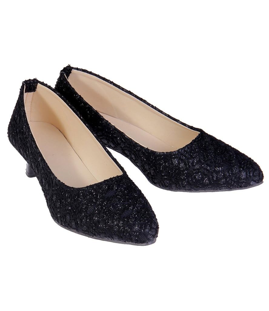 goyal black dimond cut net heels