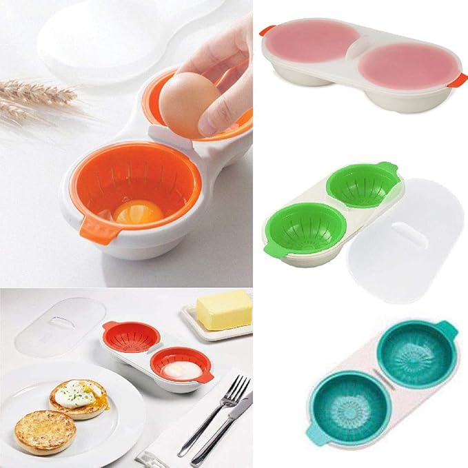 Shareculture - Escalfador de Huevos para microondas (Doble Huevo ...
