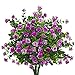 Artificial Flowers, Fake Outdoor UV Resistant Plants Faux Plastic Greenery Shrubs Indoor Outside Hanging Planter Home Kitchen Office Wedding Garden Decor (Magenta) primary