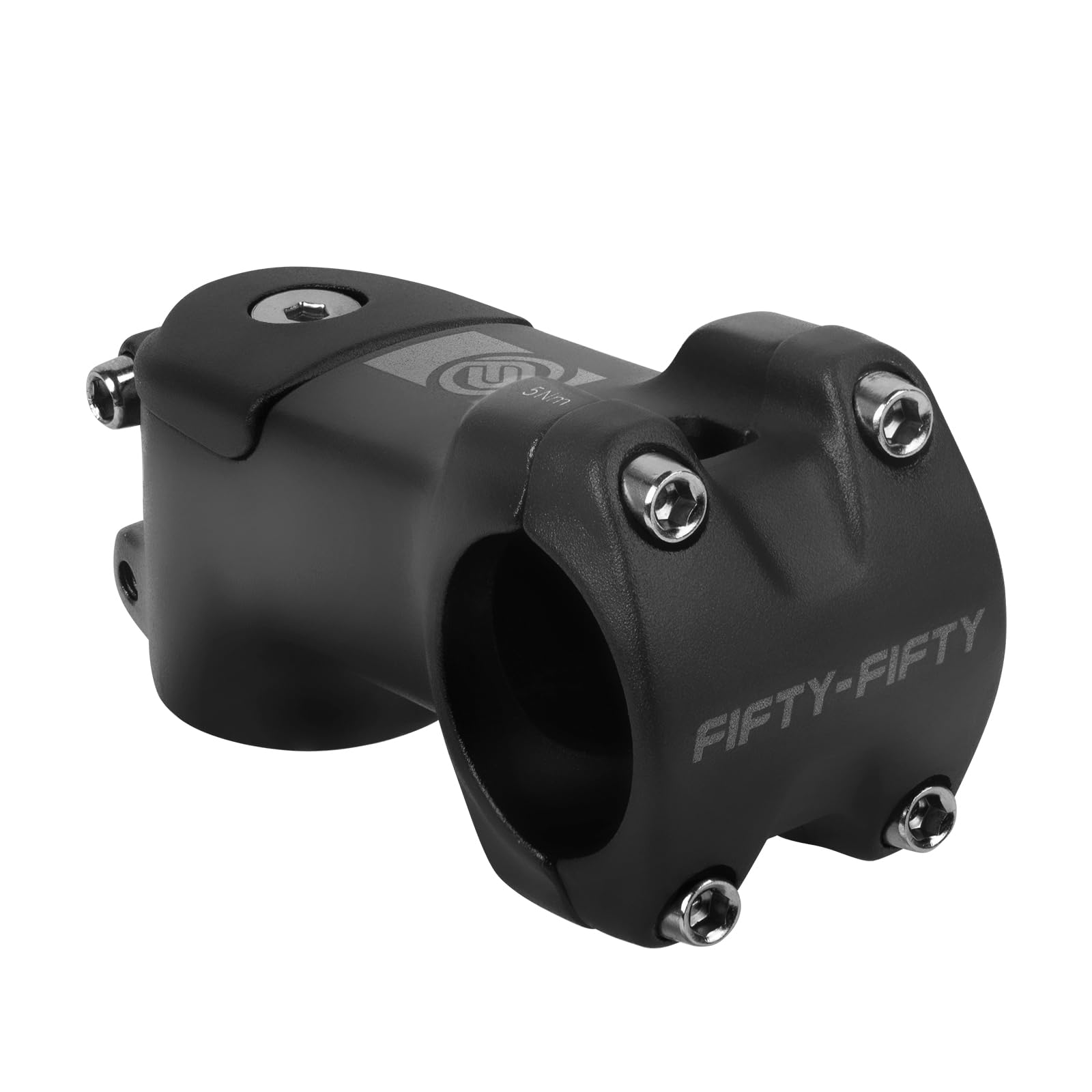 FIFTY-FIFTY Bike Stem with 31.8mm Bar Clamp, 7 Degree Aluminum Alloy Bicycle Handlebar Stem for 1-1/8" Steer Tube, Suitable for Mountain, Road, E-MTB (70mm)