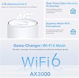 TP-Link Deco X50 4G AX3000 Mesh WiFi 6 Add-on Unit Works with Alexa view 3