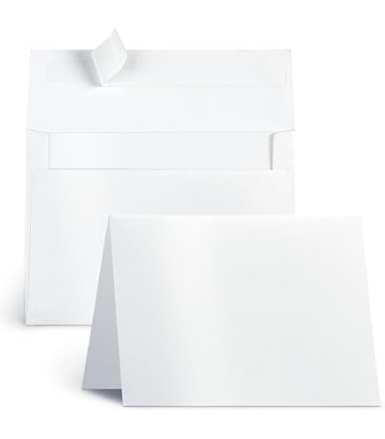 Amazon.com : Hamilco White Cardstock Paper 80 lb cover Blank Note