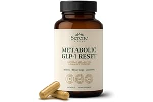 Serene Herbs GLP-1 Supplement for Women & Men - Metabolic Reset, Hunger Support with Berberine, InnoSlim, Actiponin - Natural GLP1 Booster to Support Appetite, Gut & Digestion - Vegan - 60 Capsules
