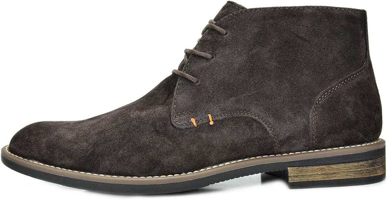 bruno marc men's suede leather chukka ankle boots