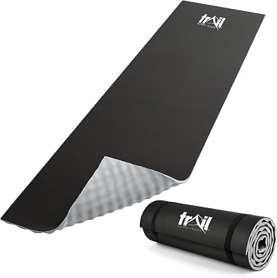 Trail Outdoor Leisure Trail Camping Mat 15mm Thick EVA Foam Black