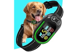 XTBCN Dog Bark Collar Rechargeable– Automatic Anti-Barking with 4 Modes (Sound/Vibration/Electric Shock), 5 Adjustable Sensit