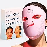 LuminX Pro LED Face Mask Light Therapy with Chin &amp; Lip Coverage | Deep NIR | Light Therapy Mask for Wrinkles &amp; Acne, FDA-Cleared, 280 LEDs, Red, Blue, NIR and Deep Near Infrared Facial Skincare Device