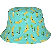 Cute Bucket Hat Summer Beach Travel Sun Hat Packable Fisherman Cap for Men Women
