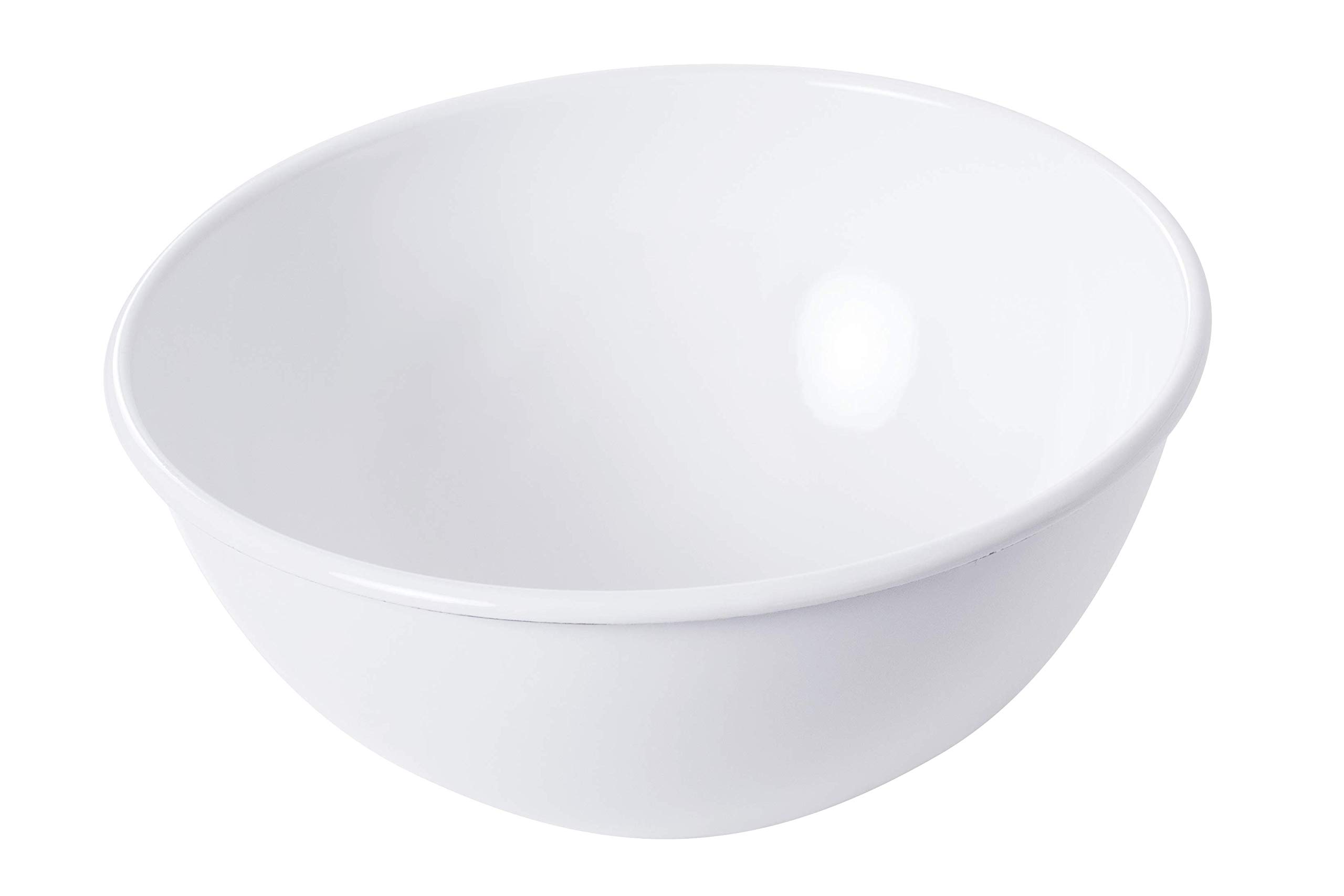 Riess, 0464-033, Fruit and Salad Bowl, Classic-White, Capacity 2.5 litres, Diameter 22 cm, Enamel, White, Induction