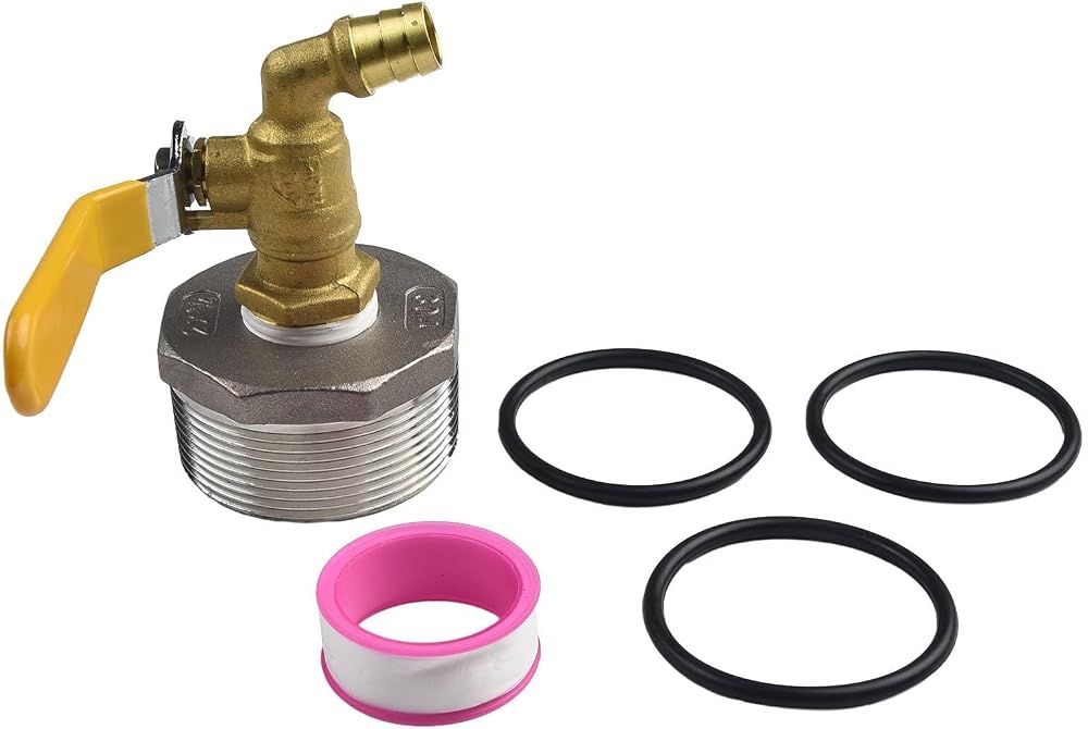 Drhomeam 2 Inch Drum Faucet with Gasket for 55 Gallon Oil Water Buckets