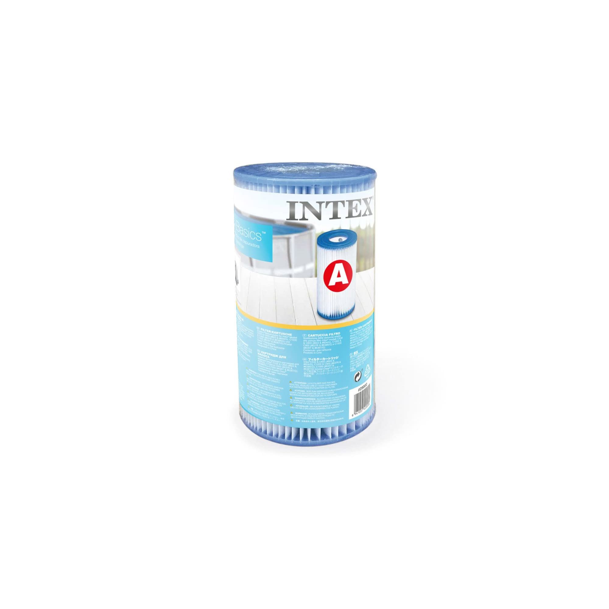 Photo 1 of INTEX 29000E Type A Pool Filter Cartridge: For INTEX Filter Pumps – Easy-To-Clean – Dacron Paper – Efficient Filtration – Single Pack