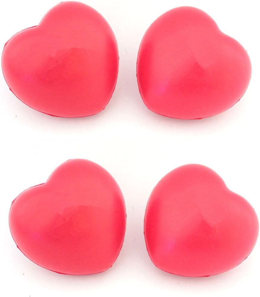 red heart stress balls