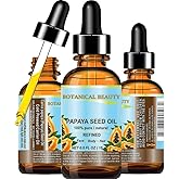 Botanical Beauty PAPAYA SEED OIL. 100% Pure / Natural / Undiluted /Refined Cold Pressed Carrier Oil. 0.5 Fl.oz.- 15 ml. For Skin, Hair And Lip Care.