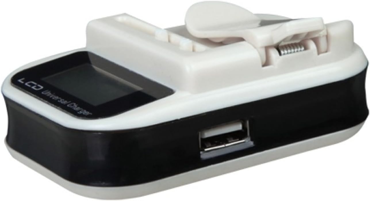 Mybat Black LCD Universal(Compatible with Most Models) Battery Charger with USB Port
