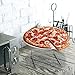 MyGift Set of 4 Silver Metal Pizza Pan Riser Stands, Tabletop Food Platter Tray Display Racks