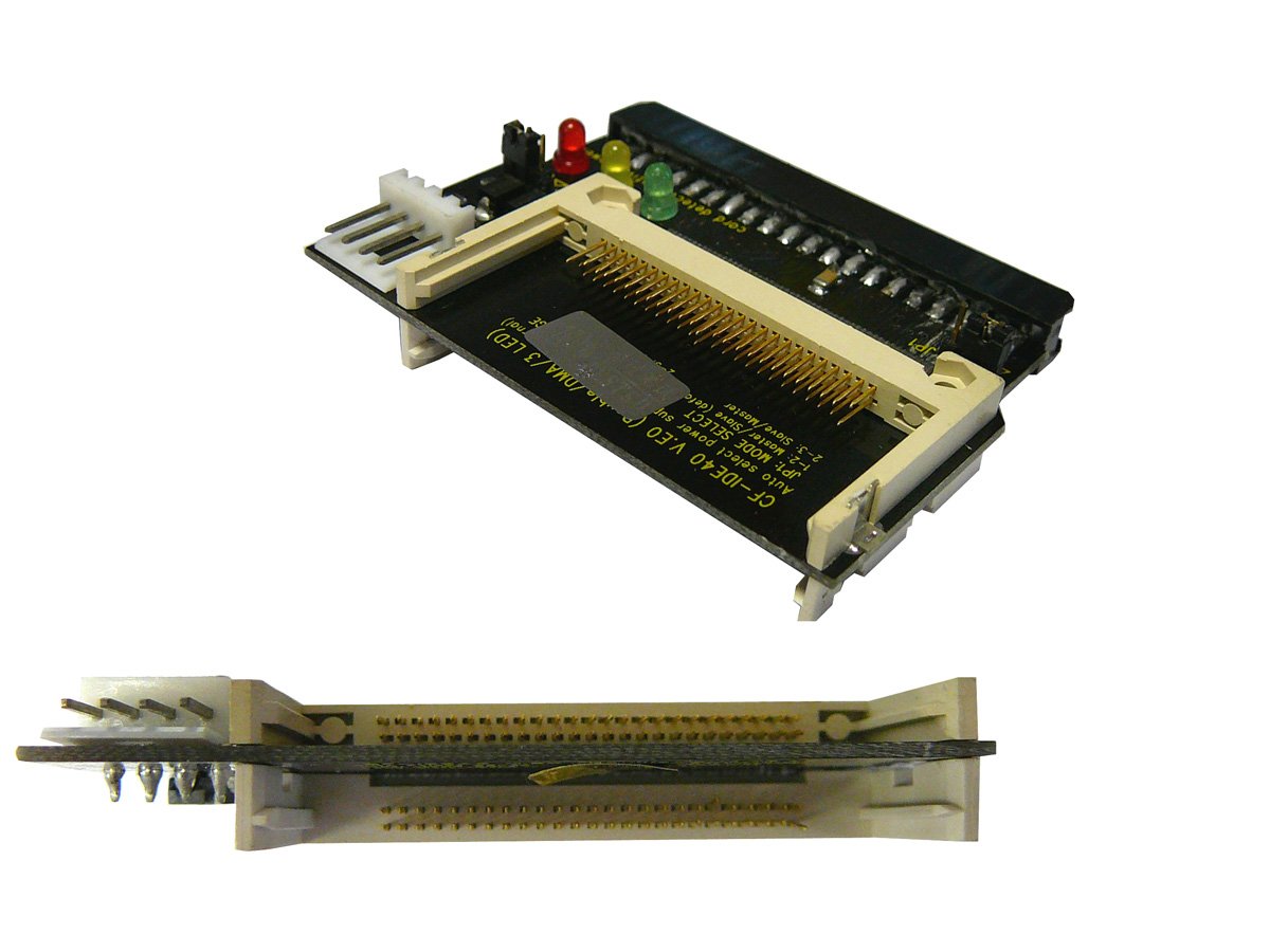 KALEA-INFORMATIQUE Adapter for 2 COMPACT FLASH CF DMA or UDMA female cards to motherboard IDE 3.5 port