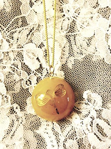 Dragonfly in Amber Resin Necklace Goldtone Chain
