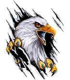 WickedGoodz American Eagle Decal – Patriotic Bumper Sticker, Made In USA