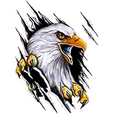 Generic 2 Pack 3D American Bald Eagle Car Decal Sticker, Patriotic Eagle Truck Decal, Waterproof Bumper Sticker for Car Truck Trailer SUV Van Outdoor Window Wall Laptop 9.5 * 7.08 Inch