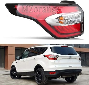 Amazon Com Clidr Driver Side Outer Lh Tail Light For Ford Escape Kuga 2017 2018 2019 Rear Taillight Brake Lamp Outer Left Automotive