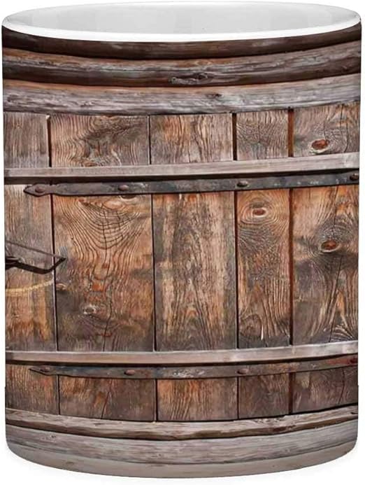 Sin plomo Taza de café de cerámica Taza de té Blanco Vintage 11 onzas