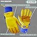 Wells Lamont Men's HydraHyde Leather Winter Work Gloves | Water-Resistant | Insulated | XX-Large (1202XX), Saddletan