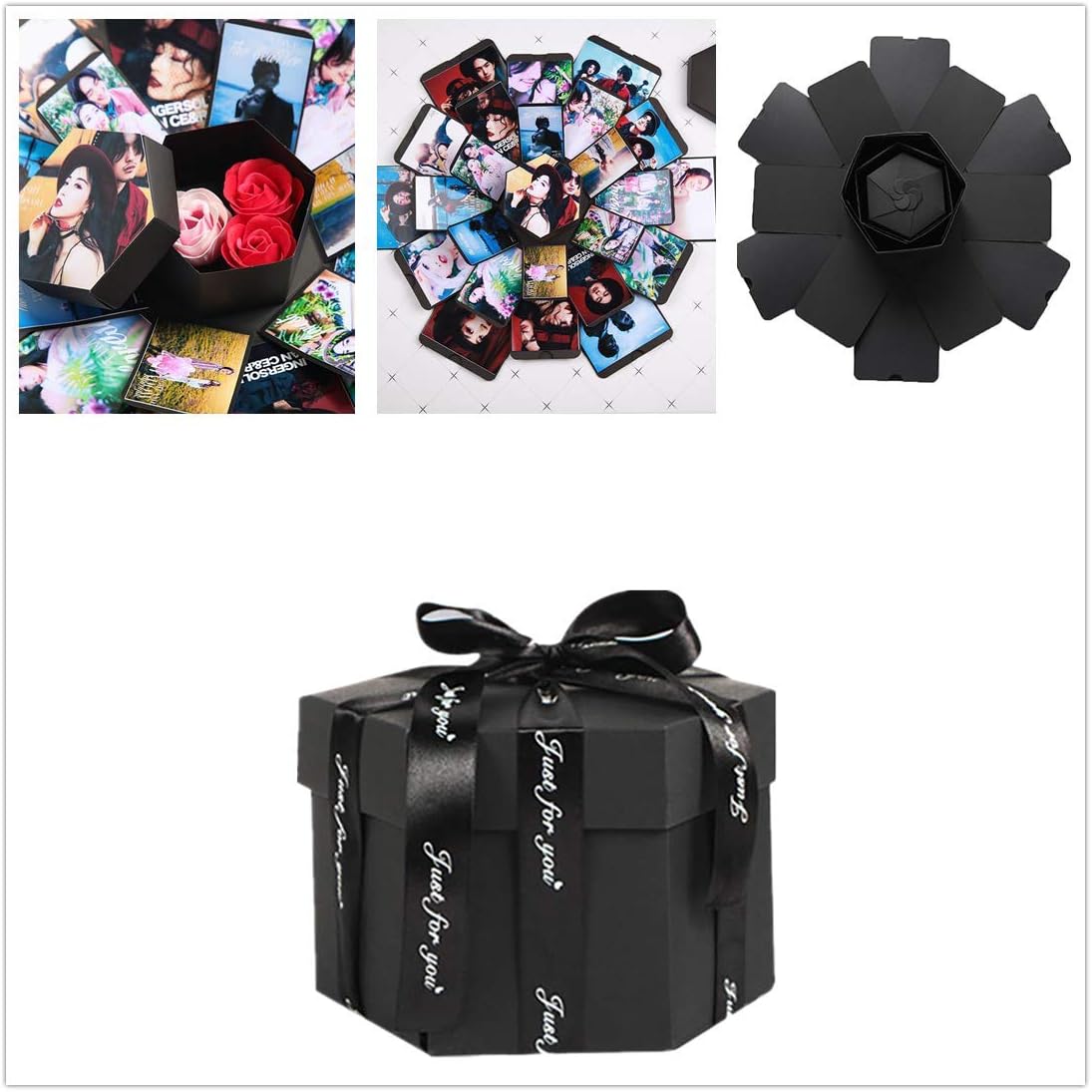 Creative Explosion Gift Box DIY Photo Surprise Party Love and Album as Birthday Present Opend with 19''x19'’ (K)