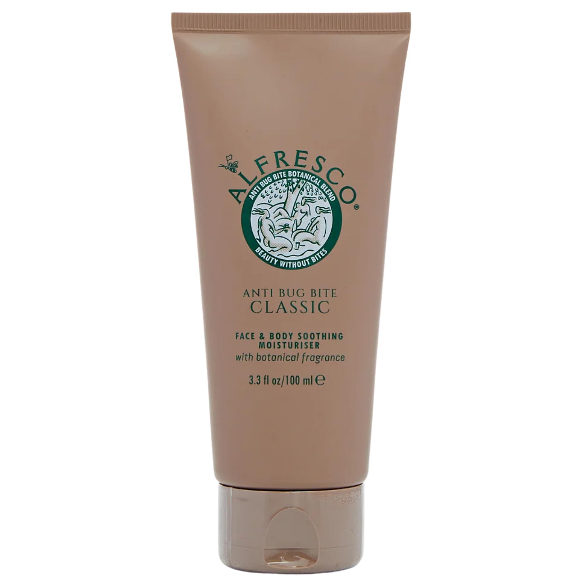 Alfresco - Classic, Anti Bug Bite Face & Body Soothing Moisturiser with Botanicals - DEET-Free Bug Repellent for Sensitive Skin with Mosquito Bite Relief (100 ml)