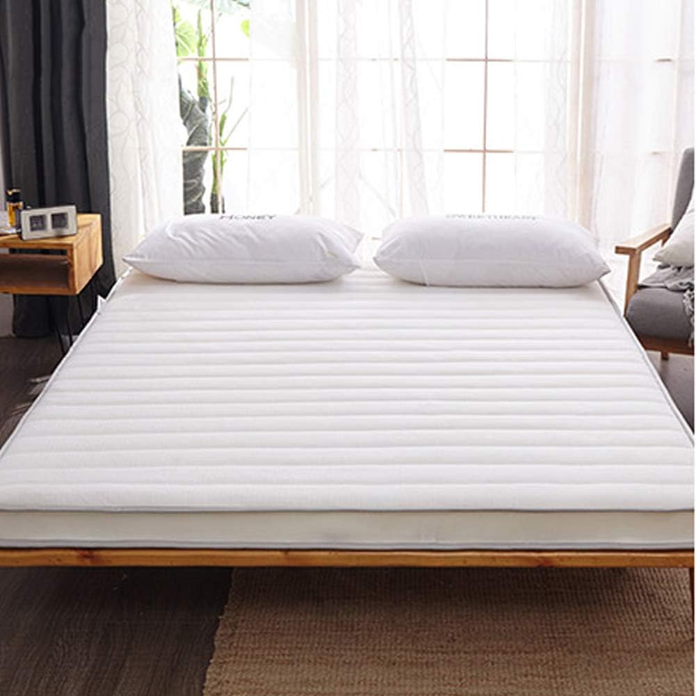 SHIN Japanese Thicken Futon Tatami Floor Mattress,Non-Slip Sleeping Mat,Foldable Bed Pad,Suitable Also For Massage,Yoga Exercises, Camping,Meditation,Stretching,E(10cm),180 * 200cm